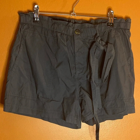NWOT L&G Poplin Paperbag Tie Waist Shorts - Picture 3 of 7